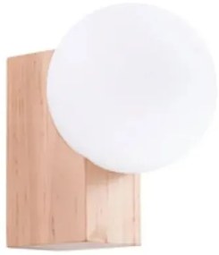 Kinkiet BULBO naturalne drewno SOLLUX  LIGHTING