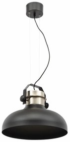 Lampa wisząca STEALLE czarna/srebrna ELTAP