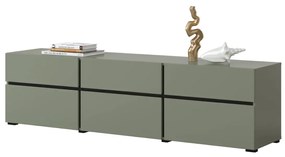 Szafka RTV CROSS 3K3S 180cm zielona/czarna HELVETIA