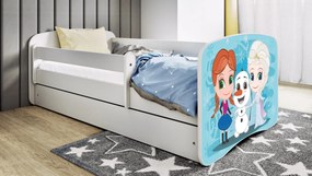Łóżko dziecięce BABY DREAMS 140x70 kraina lodu KOCOT KIDS