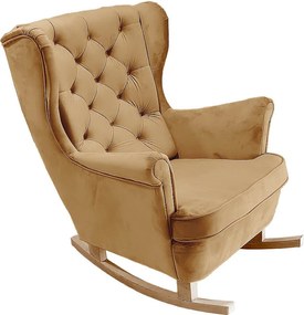 Fotel Relax z Tapicerowanym Siedzeniem i Podłokietnikami, Fotel TV 102x81x95cm Beżowy_29805