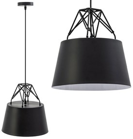 Lampa Sufitowa Wisząca Metalowa APP422-1CP Czarna