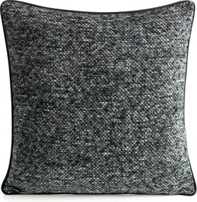 Poszewka dekoracyjna z plecionej tkaniny Bari - stalowa