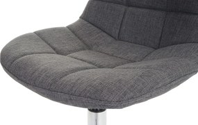 Krzesło do jadalni MCW-A60 (zestaw 6 sztuk),  tekstylny jasnoszary