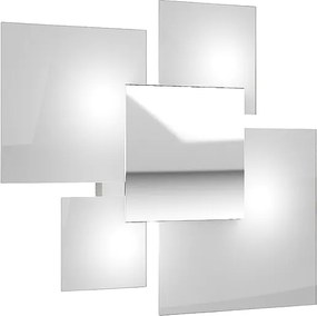 Nowoczesna lampa sufitowa 1088/45-BI Białe szkło 4xG9