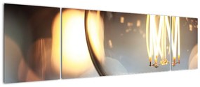 Obraz świecącej żarówki (170x50 cm)