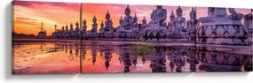 Obraz - Budda podczas zachodu słońca (170x50 cm)