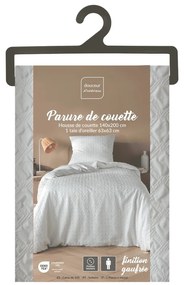 Biała pościel jednoosobowa z mikrowłókna 140x200 cm Litea – douceur d'intérieur
