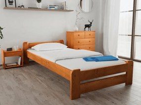 Łóżko Emily 80 x 200 cm, olcha Stelaż: Ze stelażem listwowym rolowanym elastycznym, Materac: Materac Sommera