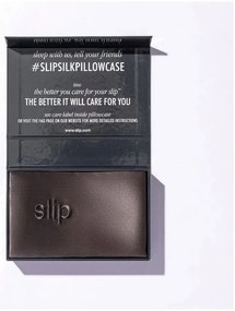 Jedwabna poszewka na poduszkę 51x76 cm Charcoal – slip