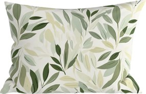 Poliestrowo-bawełniana poszewka na poduszkę FLORIBIRD POLY 50x70 cm, zielony