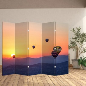 Parawan- Balony na ogrzane powietrze (210x170 cm)