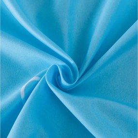 PrzytulneMieszkanie.pl Prześcieradło z mikrofibry CORAZON niebieskie 90x200 cm
