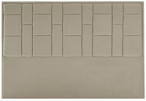 Zagłówek łóżka 180 cm - Welur - Taupe - HERMINE