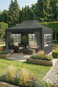 Namiot Ogrodowy Czarny Z Biały Połysk P8-W98