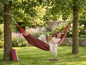 Hamak ZENVIO 200x100 cm, czerwony + torba gratis