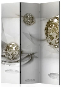 Parawan dwustronny 3D 135x172 cm 3-częściowy szary ARTGEIST B