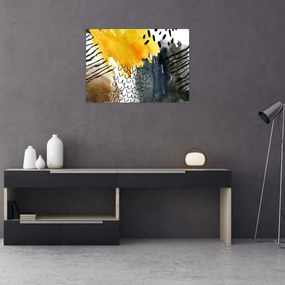 Obraz na szkle - Abstrakcyjna akwarela (70x50 cm)