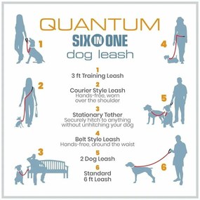 Kurgo® Quantum 2.0 Smycz dla psów, pomarańczowa