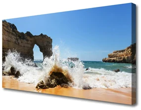 Obraz Canvas Plaża Morze Fale Krajobraz