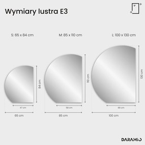Okrągłe lustro łazienkowe z oświetleniem LED E3