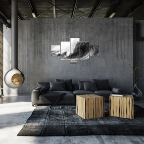 Obraz - Malowanie fal (125x70 cm)