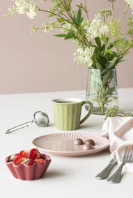 Różowy ręcznik kuchenny FREJA ENGLISH ROSE