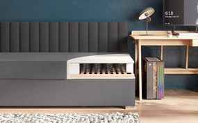 Łóżko młodzieżowe z pojemnikiem Zoco 90x200, Lewa