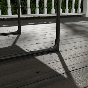 Outsunny Fotel Ogrodowy: Wygodne Siedzisko z Grubą Poduszką, Podłokietniki, Stylowy Design | Aosom PL