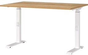 Biurko z regulacją wysokości z blatem w dekorze dębu 80x120 cm Downey – Germania