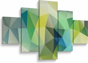 Obraz abstrakcji geometrycznej (125x70 cm)