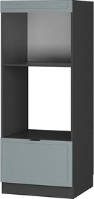 Szafka do mikrofalówki jasnoniebiesko-szary 60x58.1x153.6 fame-line