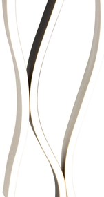 Design vloerlamp zwart met zilver incl. LED dimbaar - BlazeDesignerski Oswietlenie wewnetrzne