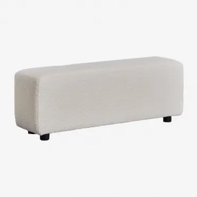 Niskie Ramię (113x30 Cm) Do Sofy Modułowej Bruna Bouclé White - Sklum