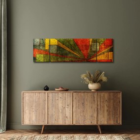 Obraz abstrakcji geometrycznej (170x50 cm)