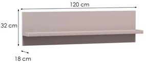 Półka LINKaSTYLE LS10 CASHMERE beżowa