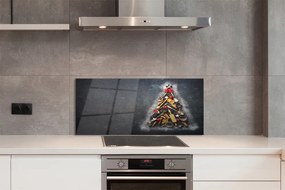 Szkło Ozdobne do Kuchni Bożonarodzeniowe Drzewko