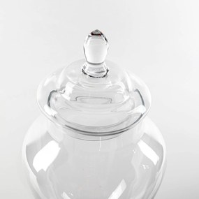 Słoik na cukierki, słój, szklany pojemnik z pokrywką, 30 cm