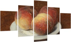 Obraz - Henri Fantin-Latour, Three Peaches on a Plate, reprodukcje (125x70 cm)