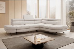 Narożnik OTIS L Prawostronny Regulowane Zagłówki wolnostojący tkanina AURORA 02 WERSAL