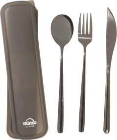 Czarne sztućce ze stali nierdzewnej 3 szt. Mimo – Premier Housewares