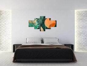 Obraz - Geometryczne motywy naturalne (125x70 cm)