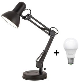 Brilagi - LED Lampa stołowa ROMERO 1xE27/10W/230V czarna