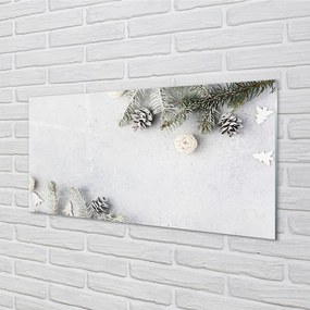 Panel szklany do Kuchni Leśne Szyszki i Gałązki