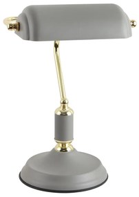 Zuma Line A2048-GR - Lampa stołowa ROMA 1xE27/40W/230V szary