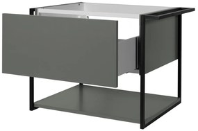 Szafka pod umywalkę LOV 60 cm szaro-zielony półmat KROFAM