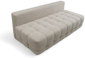 Kanapa Tuko rozkładana z pojemnikiem - beżowa dzianina Freya 210.03