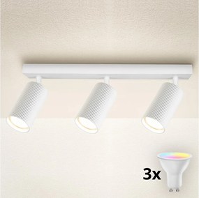 Brilagi - LED RGBW ściemnialna oprawa punktowa SELE MODERN 3x GU10/6W/230V Wi-Fi biały