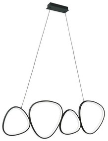 Lampa wisząca LED na lince PETRA LED/48W/230V 4000K czarna