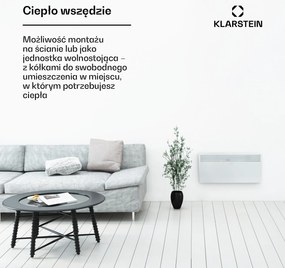 Klarstein HotSpot Slim 2000W 20m² Konwektor ścienny Biały